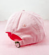 Girl Mouse Silhouette on Light Pink Hat