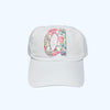 Monogrammed Fabric Initial Baseball Style Hat - Children and Adult Sizes