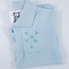 Blue Polo Shirt with Mouse Balloons in Mint Green Embroidery