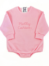 Sweatshirt Bubble Personalized - Blue or Pink for Baby or Toddler Boy or Girl