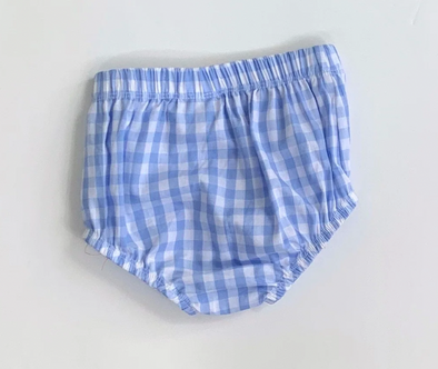 Baby Boy Gingham Diaper Cover