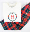 Monogrammed Initial - Christmas - Nutcrackers - Boy’s Ivory Shirt