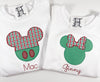 Christmas Boy Mouse on Boys Personalized White Shirt