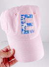 Monogrammed Fabric Initial Hat - Children and Adult Sizes