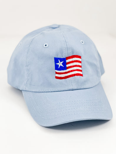 Hat Baseball Style with Flag Embroidery