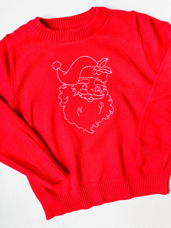 Santa on Red Unisex Sweater