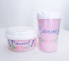 Baby and Toddler Personalized Sippy, Snack, and Tumbler Cups - Bluebells Embroidery Design