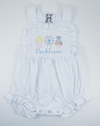 Popcorn - Ferris Wheel - Candied Apple - Personalized Boy's White Bubble - One Piece Outfit