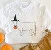 Trick or Treat Vintage Cow Long Sleeve Tee Shirt